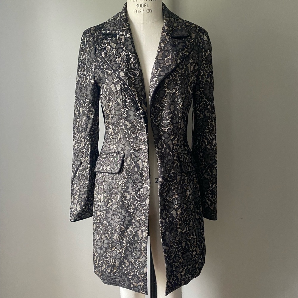 Lace print jacket